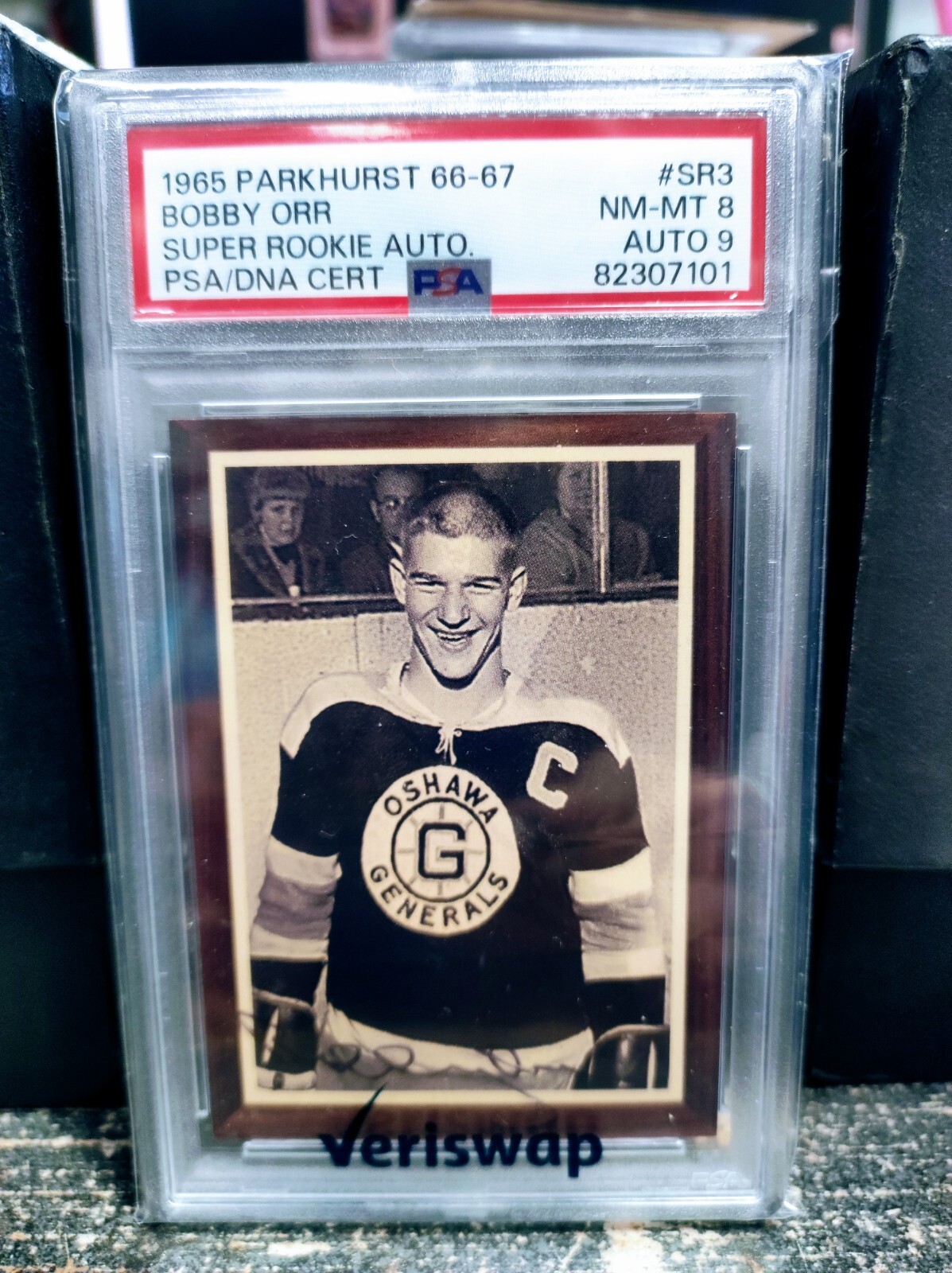 Bobby Orr Autographed Signed Boston Bruins 1995 Parkhurst '66-67 Super Rookie PSA 8 Auto 9 Top Grade 
