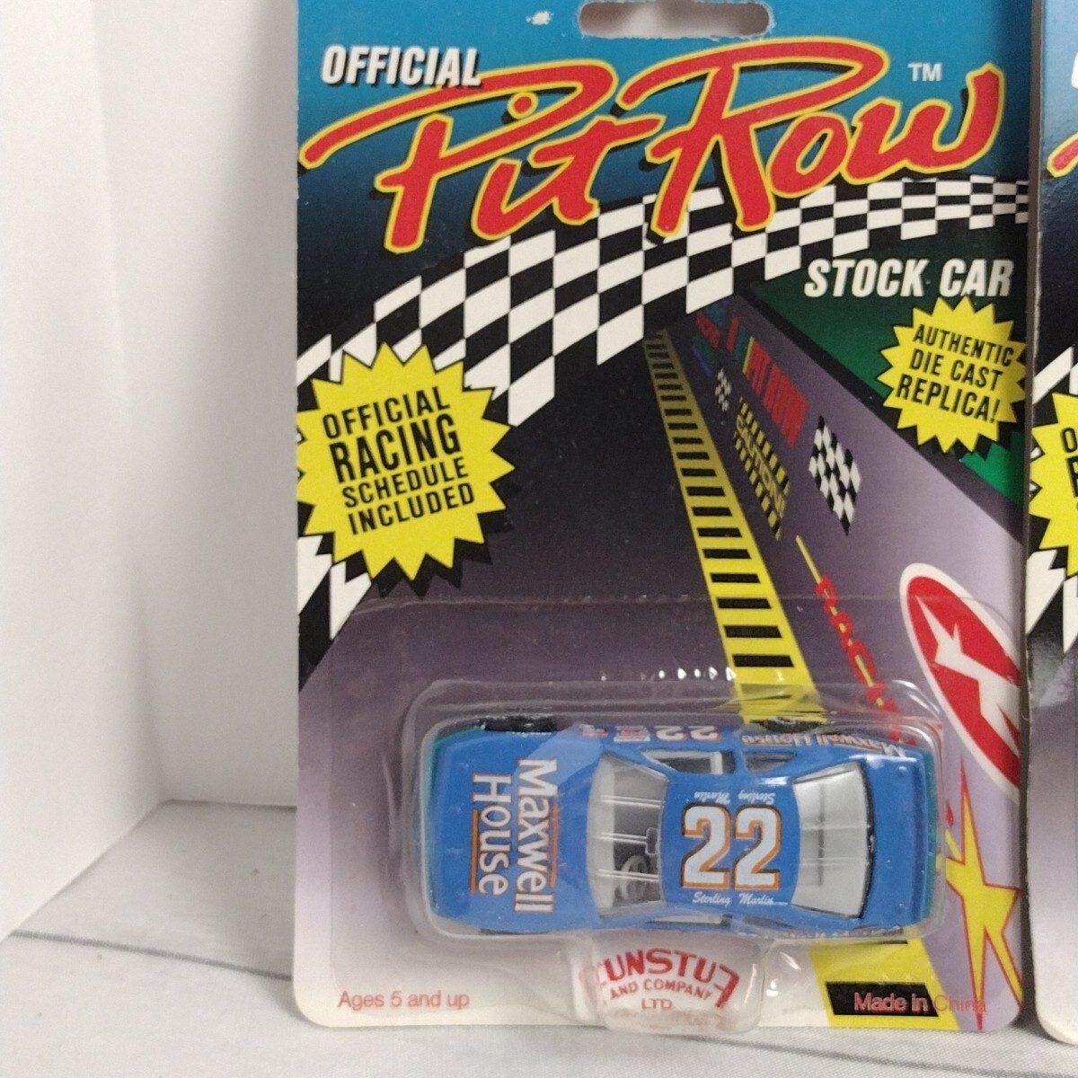 1992 PIT ROW Stock Cars #22 #75 #11 #66 New On Card | eBay