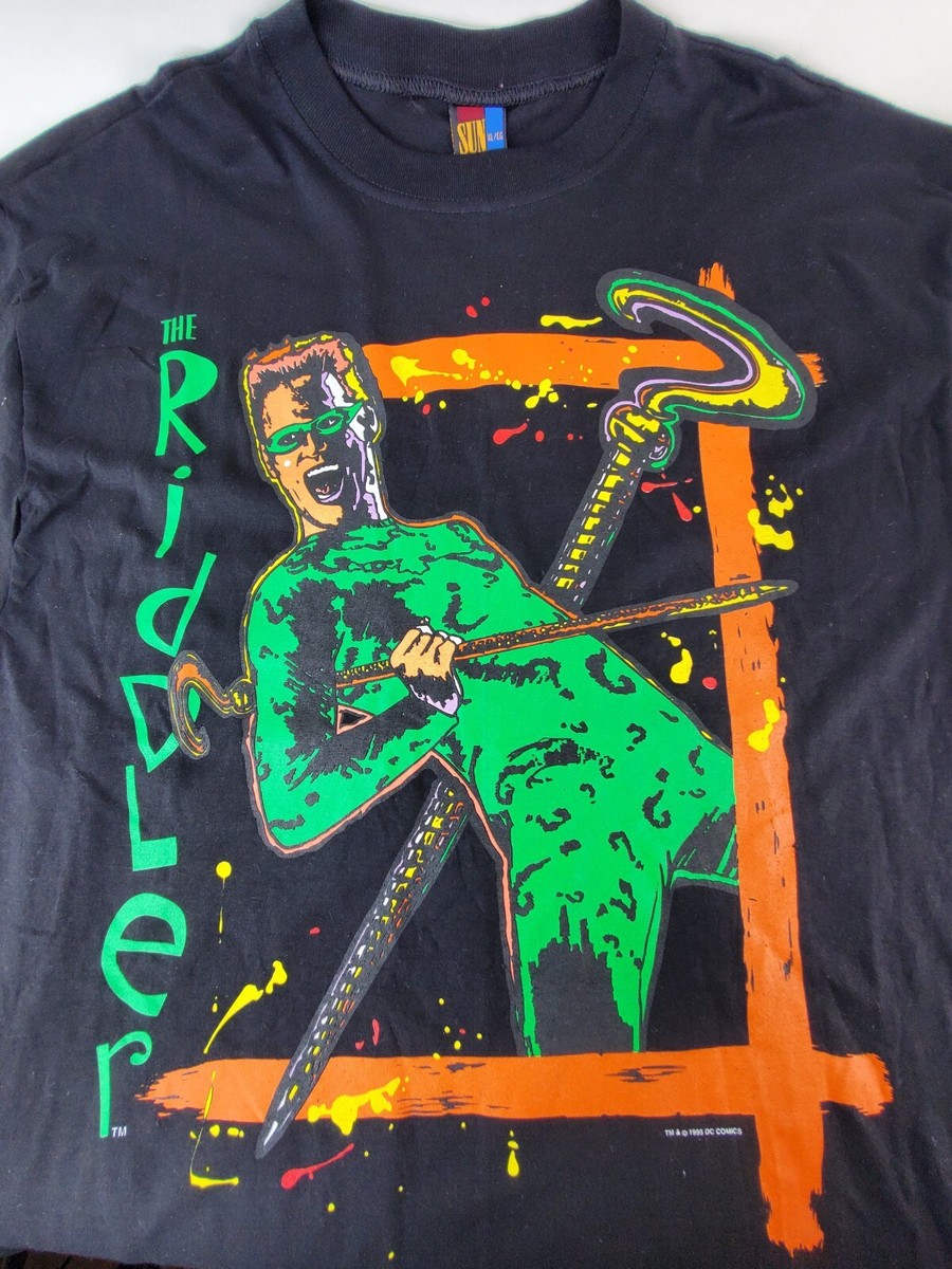 Vintage 1995 Batman Forever Jim Carrey The Riddler T Shirt DC 