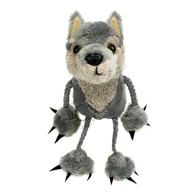 The Puppet Company Wolf Finger Puppet Wolves Finger Puppets wild animal animals