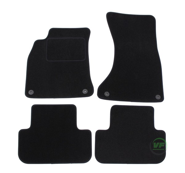 Velour FußMatten Autotepiche FüR Audi A5 2007-2015 4-Tlg Bef. Rund-image