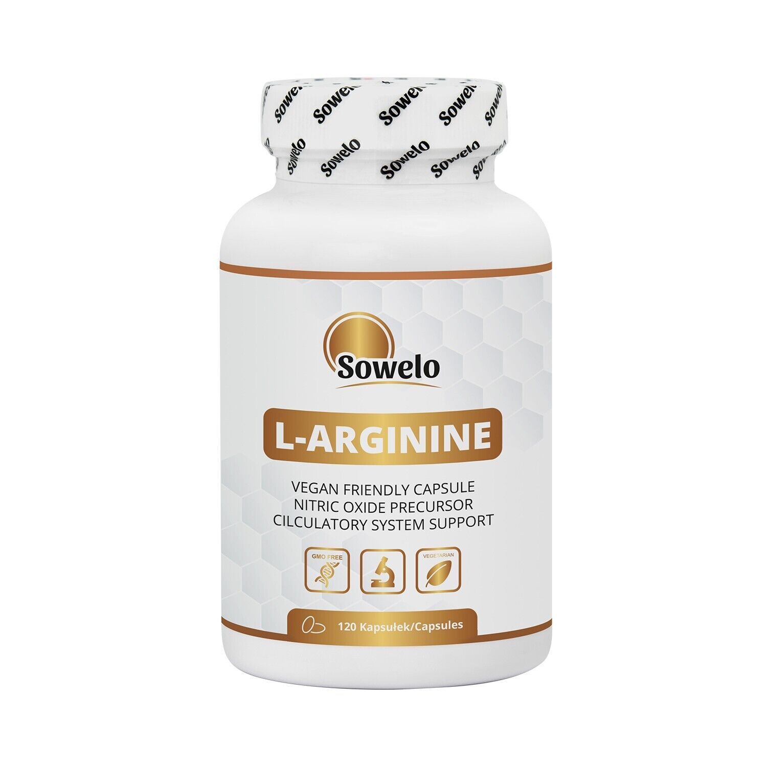 Sowelo Natural L-Arginine Vegan Friendly No2 Booster Musclepump Regeneration