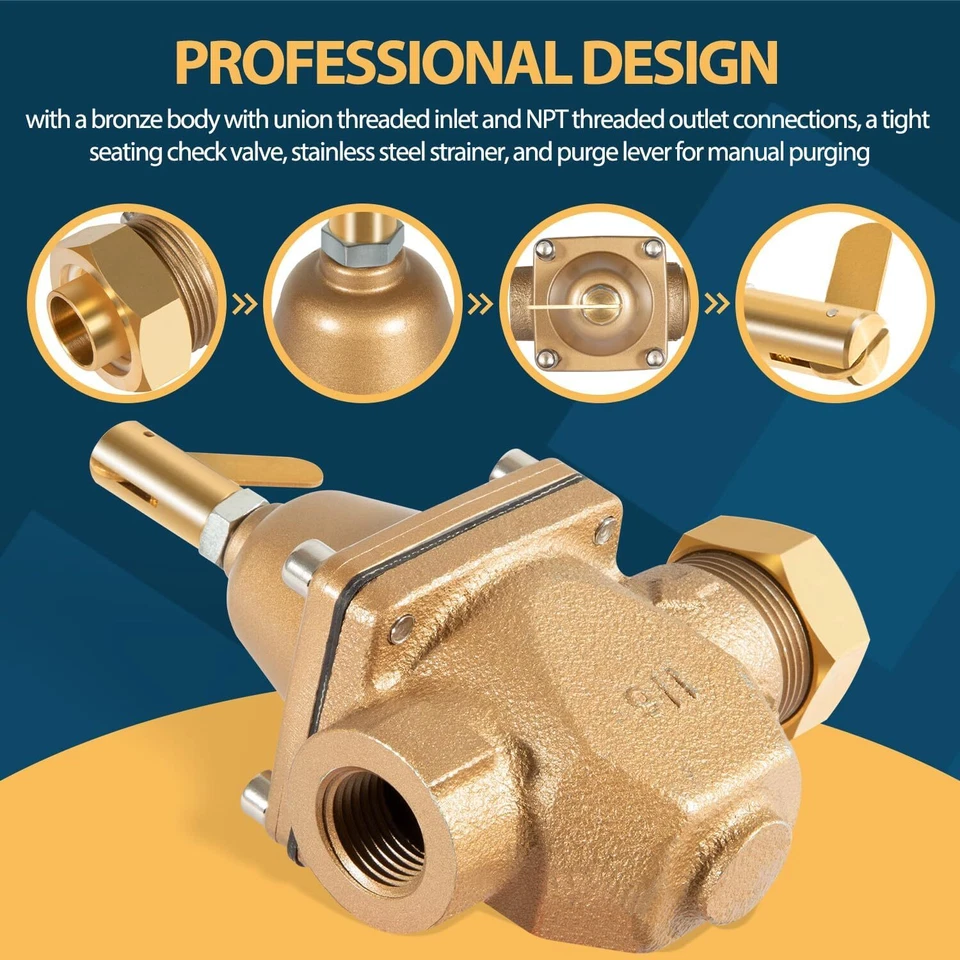 1/2-Inch Feed Water Pressure Regulator for Watts 1156F, B1156F, S1156F - Image 3 of 4