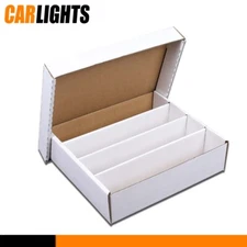 3200 Count 4Row Corrugated Cardboard Trading Card Baseball Coin Slab Storage Box