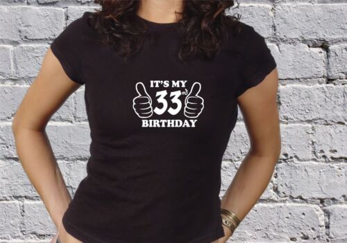 33rd 16th 18th 21st Personalised for ANY BIRTHDAY Mens Womens Kids T-Shirt  - Picture 1 of 12