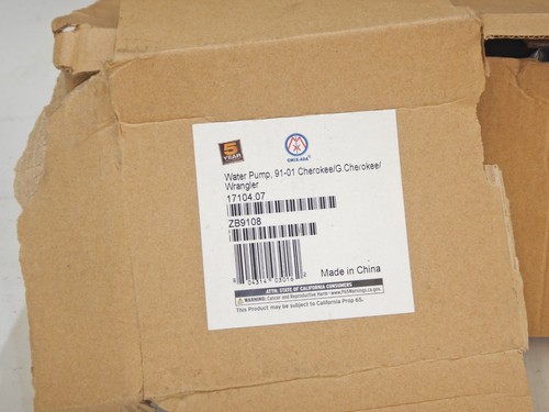 OMIX for Jeep Wrangler YJ TJ Cherokee XJ 91-01 New Water Pump 17104.07 - Picture 7 of 7