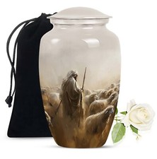 Shepherd Urn Human Ash Adult Female Funeral Urn Ashes 10 Inch