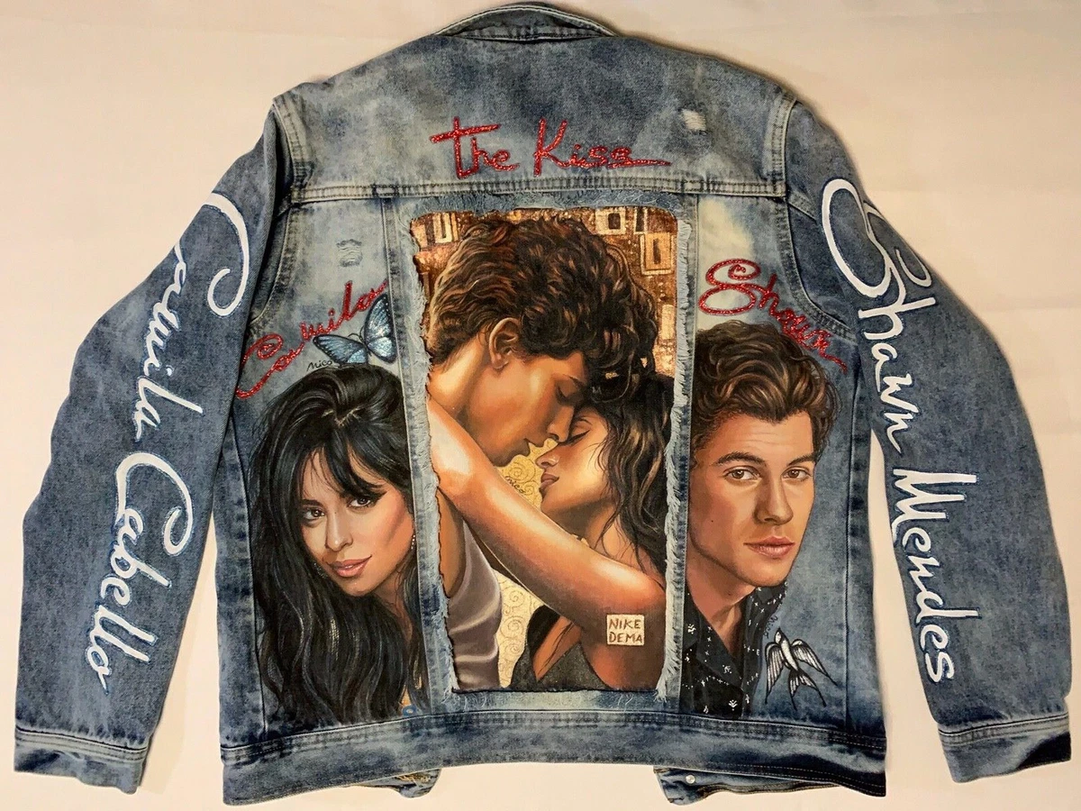 Shawn Mendes Camila Cabello Hand Painted Denim Jacket