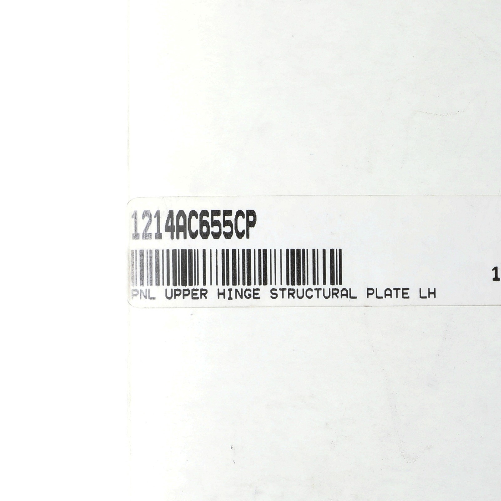 GENUINE MCLAREN PANEL UPPER HINGE STRUCTURAL PLATE LEFT OEM NEW 1214AC655CP
