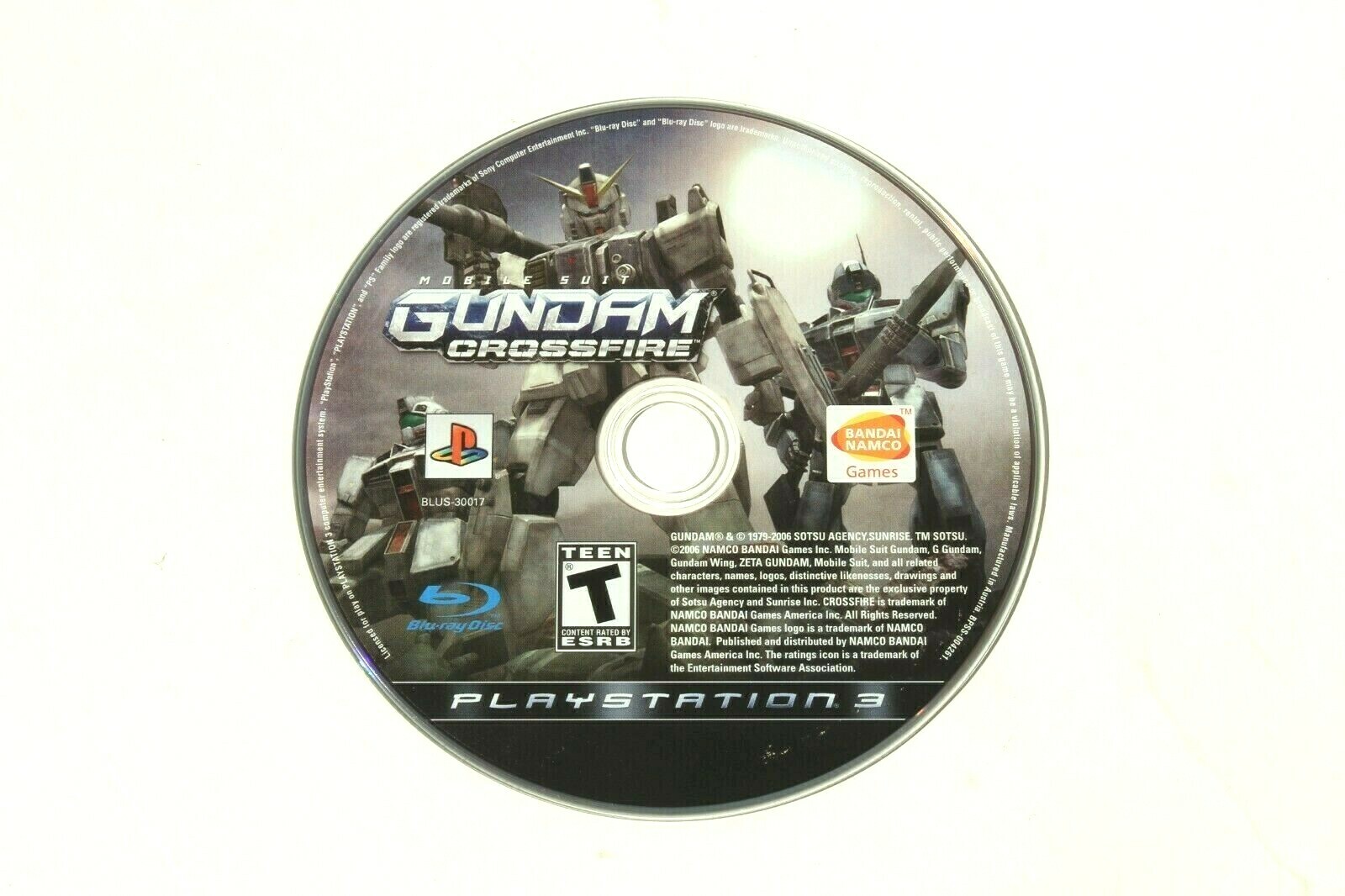 Mobile Suit Gundam Crossfire (PS3 / PlayStation 3) Disc Only with Generic Case 722674110020 eBay