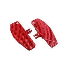 Aluminum Red Rider Footboard Floorboards for Harley 18-23 Softail Fat Bob FXDR