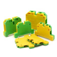 Rail Earth Terminal Connector 0.2-2.5mm² TO 0.5-36mm² Control Panel Components