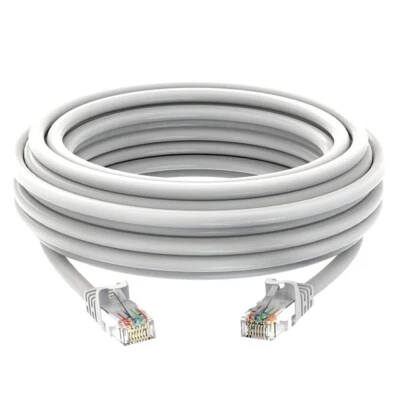 LKN 25FT Cat6 PoE IP Camera NVR Ethernet Cable Outdoor/Indoor RJ45 Jacks Cord Wire