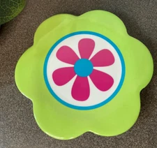 Burton & Burton Set of 6 Melamine Plates Funky Flowers 2005