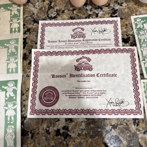 Vintage Cabbage Patch Kids Lot:  Peachy Cat & 2 Dolls