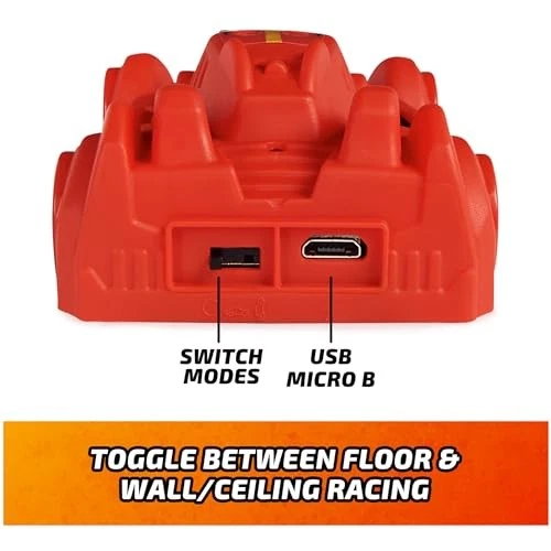 , Zero Gravity Sprint RC Car Wall Climber, Red USB Micro B Rechargeable Indoor  - Image 2 of 4