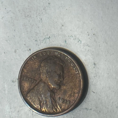 1914P. RD lincoln wheat cent penny No Mint Mark RARE VF Condition. #53