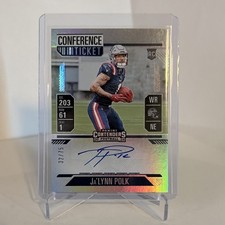 2024 Panini Contenders Conference Ticket Ja'Lynn Polk Auto #32/75 Patriots