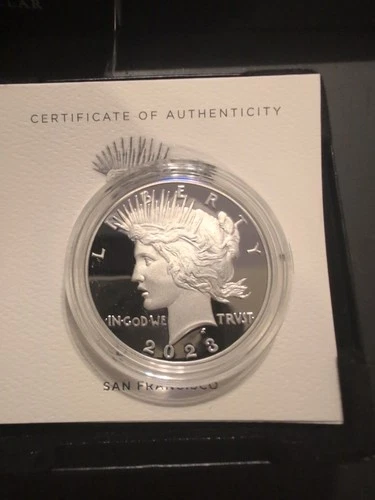 US Mint 2023-S Peace Silver Dollar Proof San Francisco .999 Silver With COA BOX