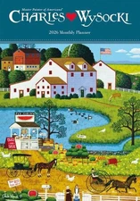 Charles Wysocki, Americana: Monthly Planner by Carousel Worldwide (English)