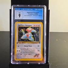 Pokemon TCG Gym Challenge Sabrina's Porygon 98/132 Common 1st CGC 9 2000 ENG on eBay