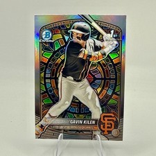 Gavin Kilen 2025 Bowman Chrome Draft ETCHED IN GLASS Variation #BDC40