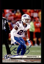 Signed Football Card Auto Jordan Poyer 2018 Panini #39 Buffalo Bills