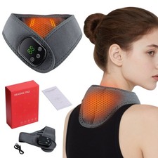 Electric Neck Massager Hot Compress Pain Relief,5 Heat Levels, 3 Vibration Modes