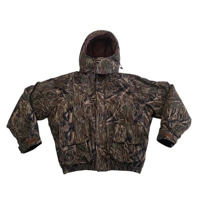 Vintage Columbia Mossy Oak Treestand Camo 3 In 1 Hunting Jacket Mens Size XL 