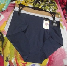 3 NEW PRIMA VALENTINA 77309 NY/GH/BG NO PANTY LINES MF HI-CUT BRIEF PANTIES M
