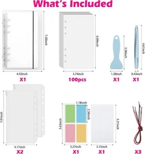 Reusable Sticker Book 100 Sheets, Sticker Collecting Book with Pockets, Sticker