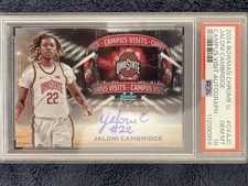 2024-25 Bowman Chrome U #CVA-JC Jaloni Cambridge Campus Visit ON CARD Auto 