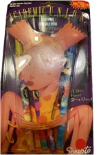 Retro VINTAGE 90s Y2k SCRIPTO ERASABLE COLORED INK PENS 5 PACK SEALED NOS