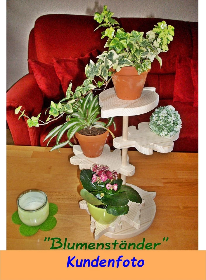 Blumenständer aus Holz Blumenbank, Blumen, Deko, frei von Formaldehyd und Gift ! - Bild 2 von 4