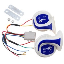 12V 115DB Digital Electric Siren Loud Air Snail Horn 18 Sounds for Car Truck