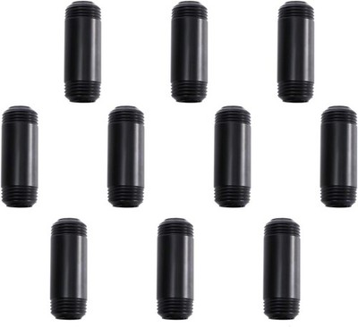 1/2'' x 2'' Black Painted Iron Pipe, Home TZH 10 Pack Paint 2 Inch, 