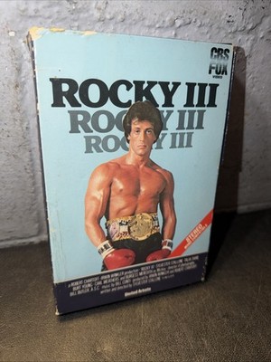 Rocky III 3 (VHS, 1982) Big Box CBS FOX - ORIGINAL FIRST RELEASE