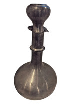 Leonard English Pewter Decanter Carafe Sheffield England 11&rdquo; w/ Stopper Vintage