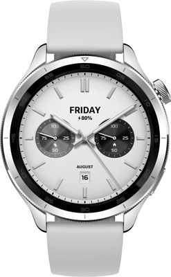 XIAOMI Watch S4 Smartwatch Aluminium mit Titanlegierung Silikon, 22 mm, Silver