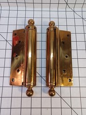 Antique LARGE Lawson-Milwaukee 6" Brass Door Hinge Single Action 1900s