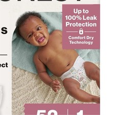 Honest Clean Conscious Disposable Diapers Size 1 8-14 lbs Multicolor 52 Ct
