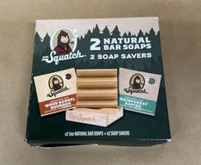 Dr. Squatch 2 Soap and 2 Soap Saver Gift Set