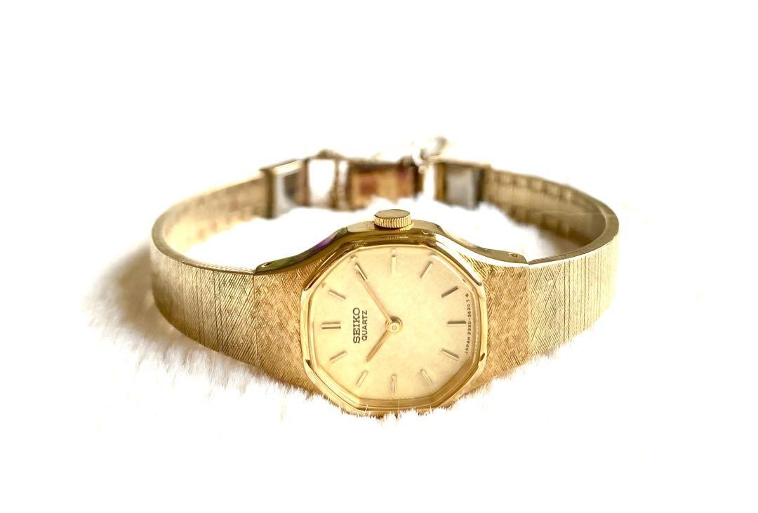 SEIKO Octagon Women's Quartz Watch Silver Tone 19mm Vintage