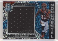2018 Panini Spectra Monumental Memorabilia Neon Blue Prizm 82/99 Mark Walton pz5
