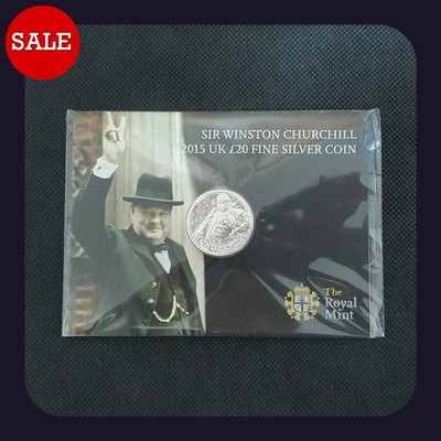 Royal Mint 2015 Sir Winston Churchill Silber PP £20 Münze - versiegelt
