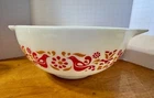Vtg Pyrex Friendship 2.5 Qt 443 Bowl Ovenware USA Red Orange Cinderella