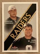 2000 Fleer Tradition Sebastian Janikowski Shane Lechler Rookie Card #356 Raiders