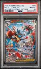 Mega Lucario Ex 179132 Me01 Mega Evolution Holo - Psa 10