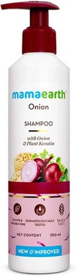 Mamaearth Zwiebelshampoo für Haarwachstum & Haarausfallkontrolle 250ml | Kostenloser Versand