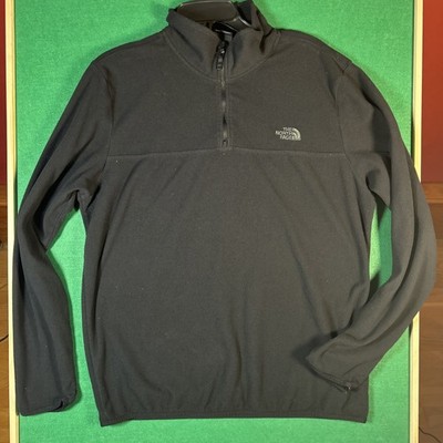 The North Face Men s Fleece Quarter Zip Pullover Sweater Black Size Large